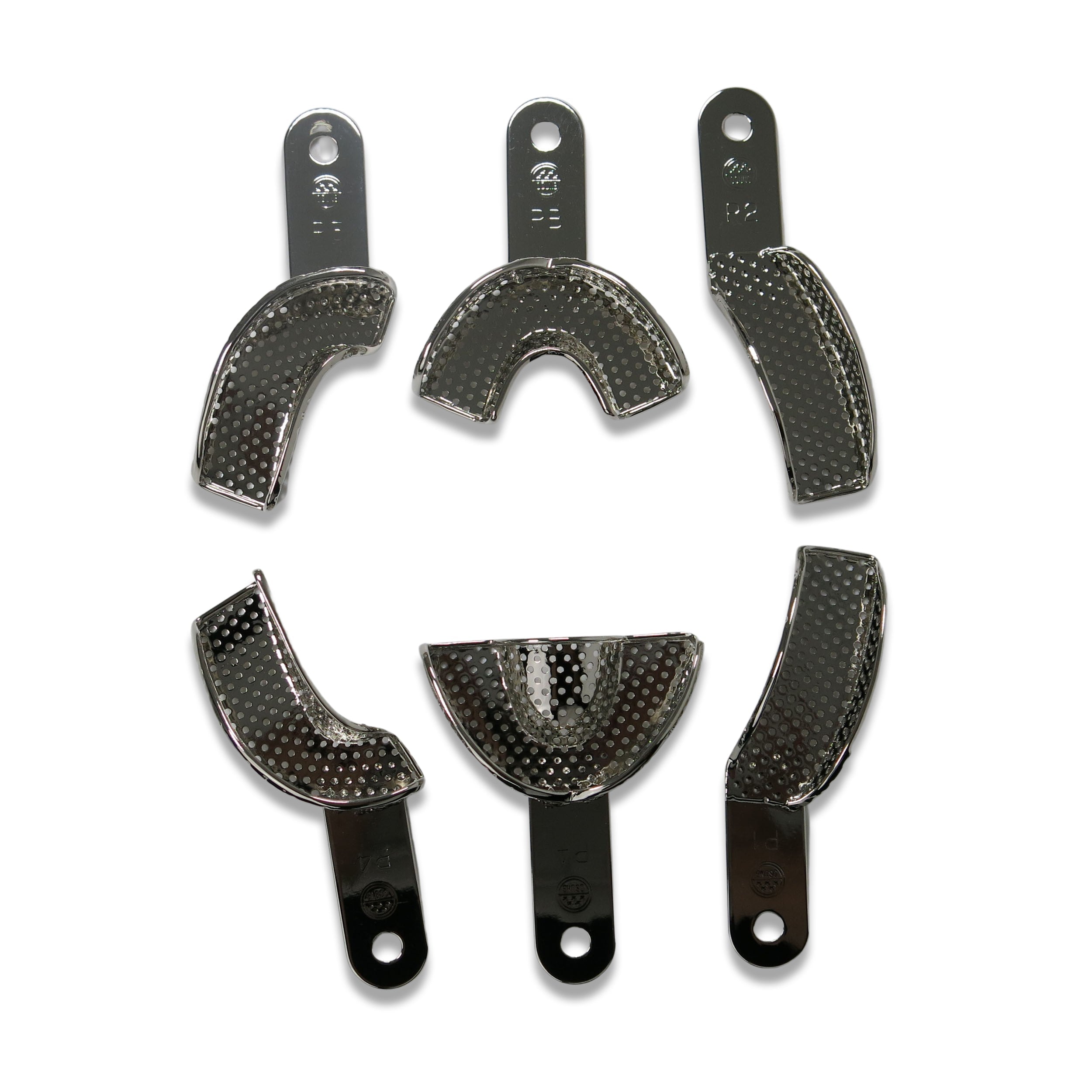 Dental Impression Tray Set, 6 pc, Partial, TBWPZ6