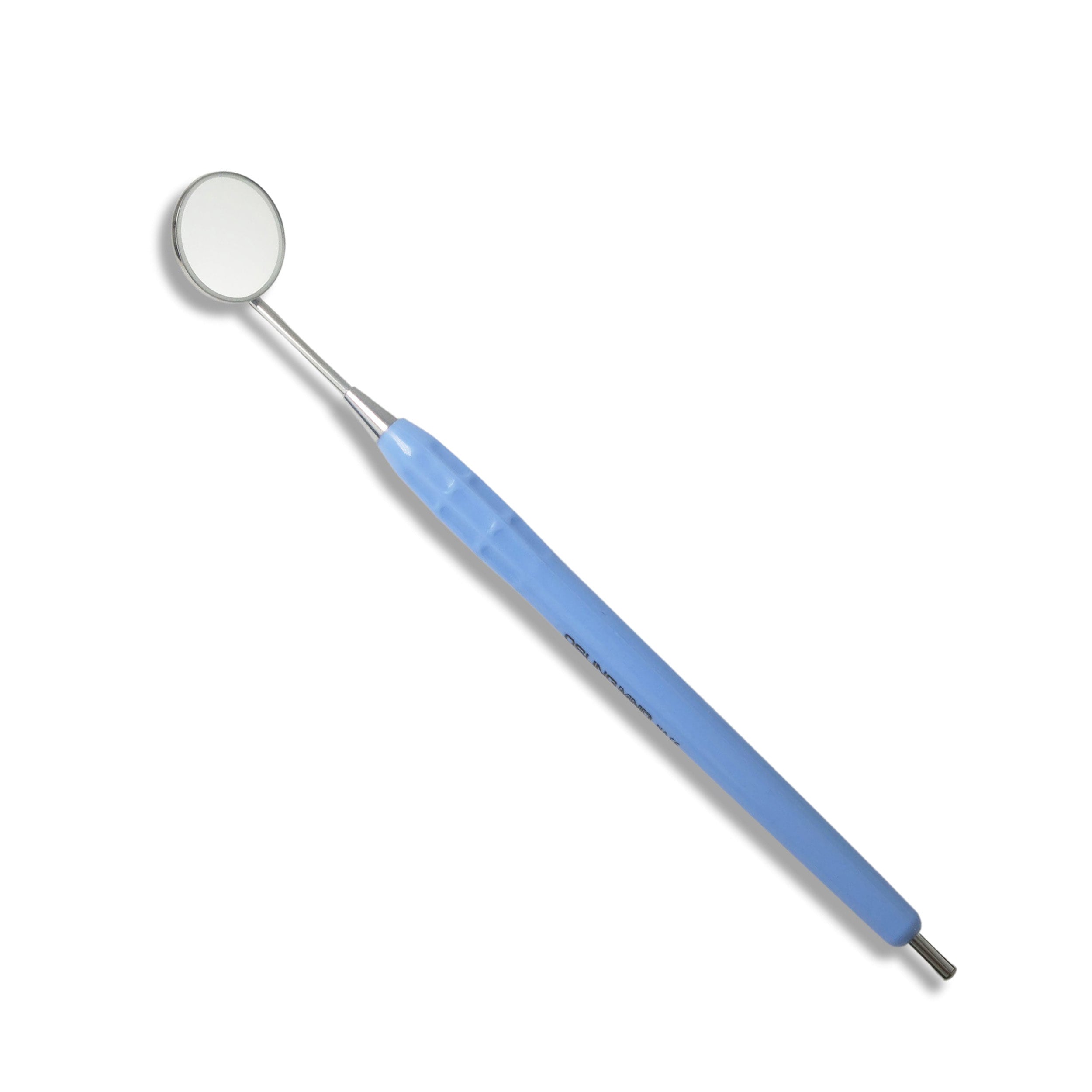 Mouth Mirror, Autoclavable Handle, Simple Stem, Blue, 2MHS1