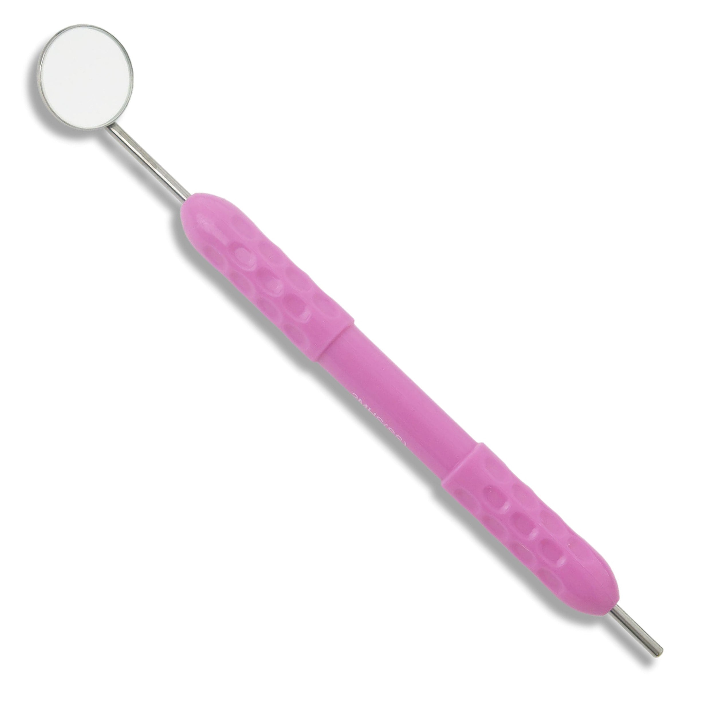 Mouth Mirror Simple Stem No. 3, 20mm dia, Purple Handle, EA