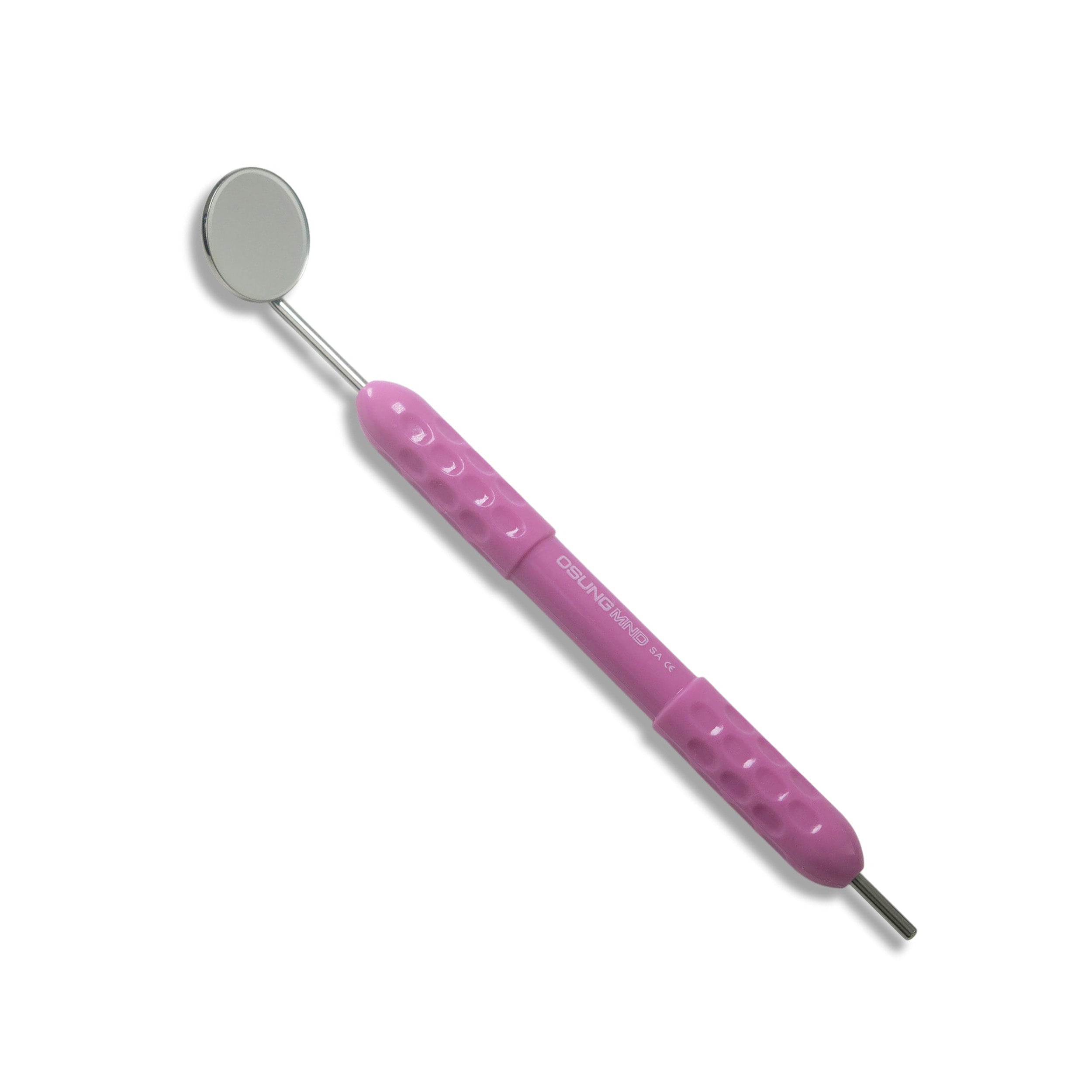 Mouth Mirror, Autoclavable Handle, Simple Stem, Purple, 2MHS2
