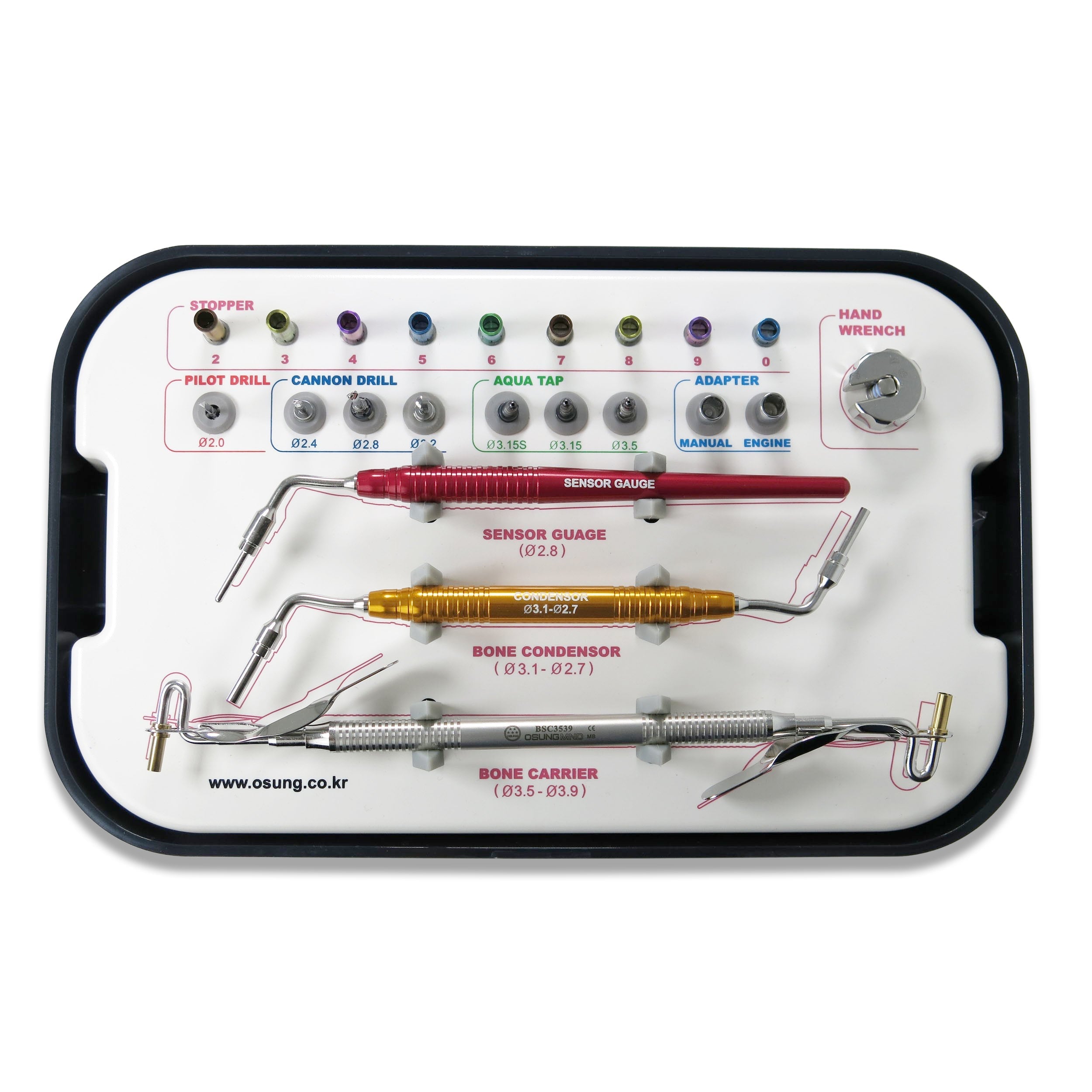 Sinus Lift Crestal Approach Kit with Aqua Lift Osung -OCA-KIT