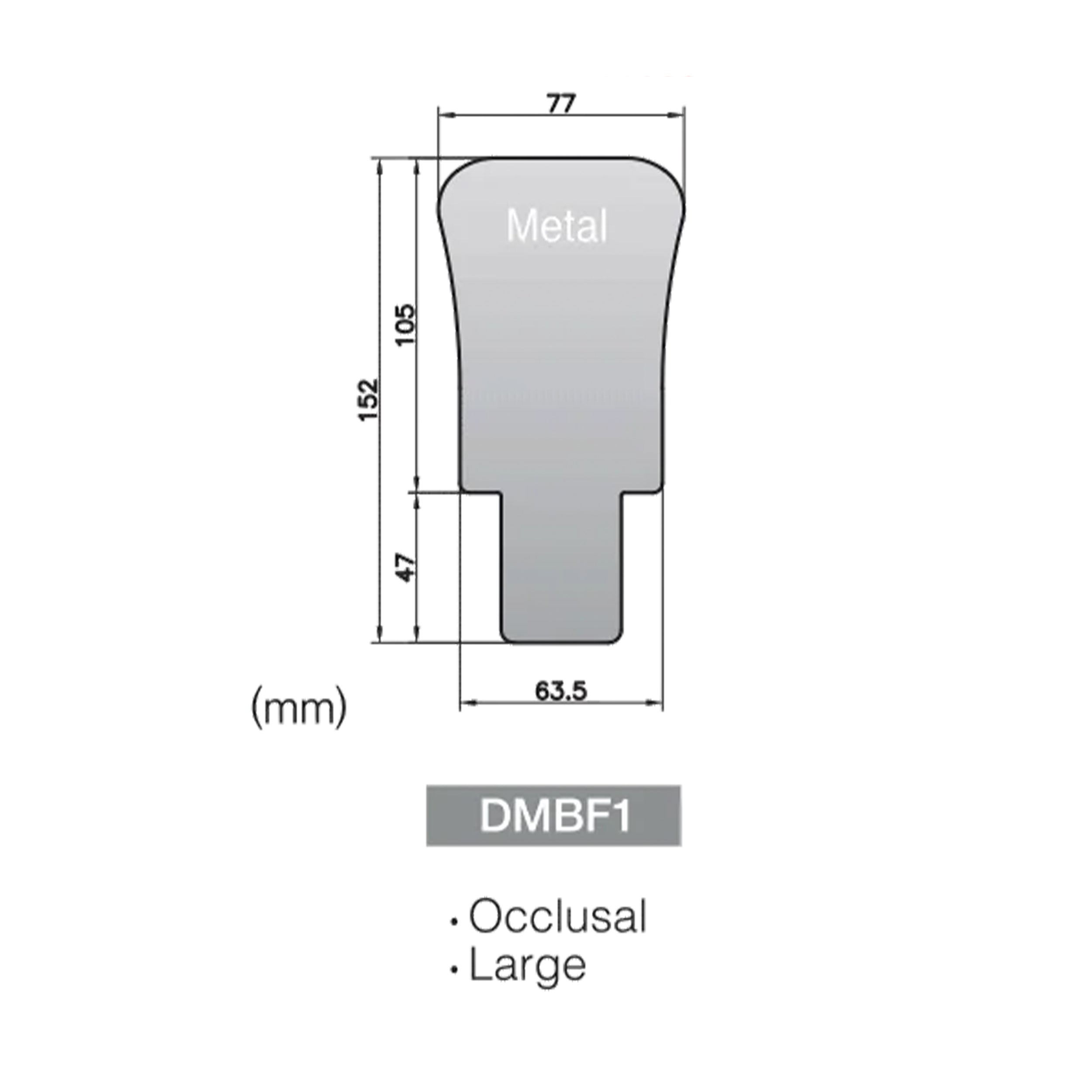 Occlusal Large Mirror for Fog Free Intra Oral Photo System -DMBF1
